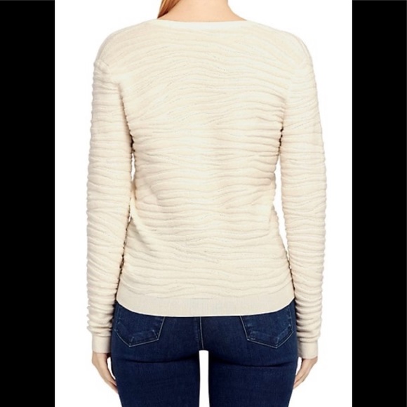 Theory zebra plush ivory sweater - Picture 3 of 7